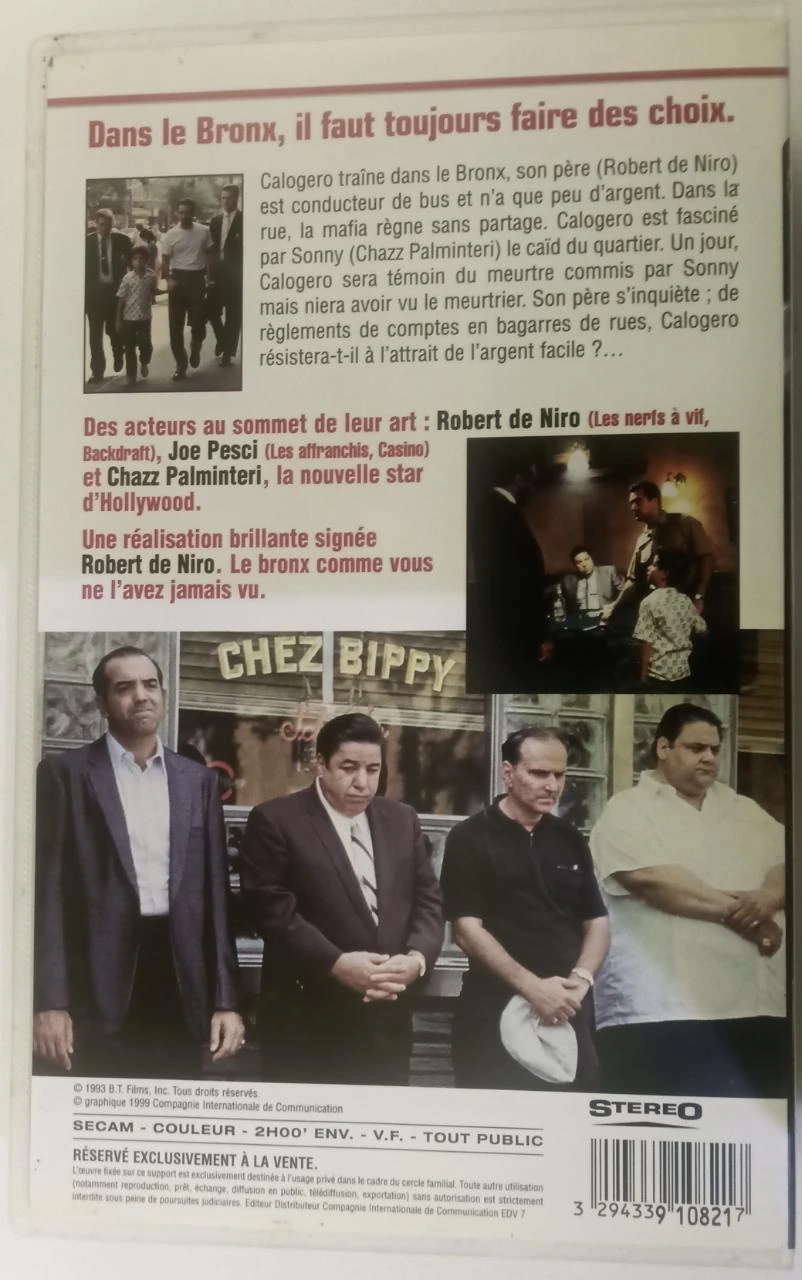 Érase una vez en el Bronx Robert De Niro en VHS – photo 4
